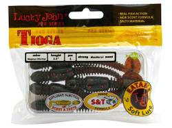 Виброхвосты съедобные LJ Pro Series TIOGA 3.9in (10 см), цв. 085, 5 шт.