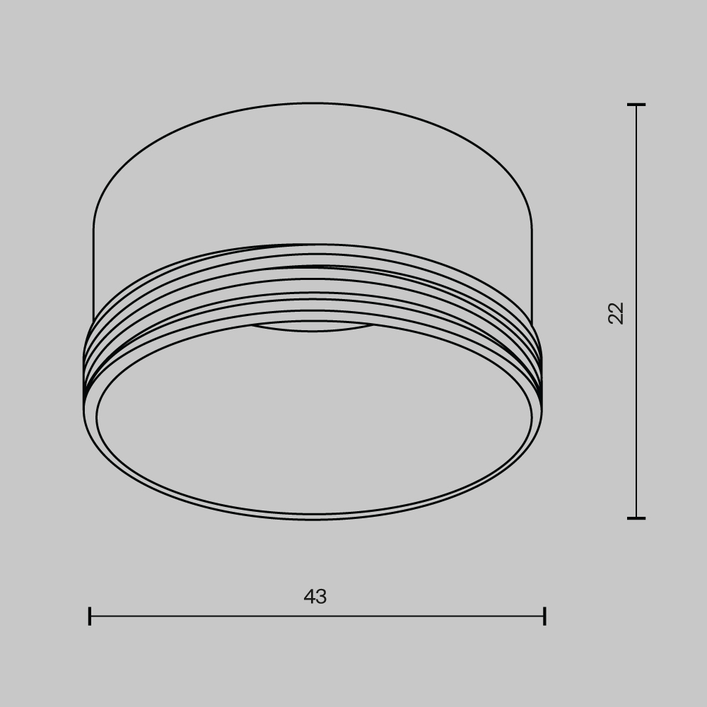 Кольцо декоративное для светильника Maytoni UNITY Focus LED RingS-5-W