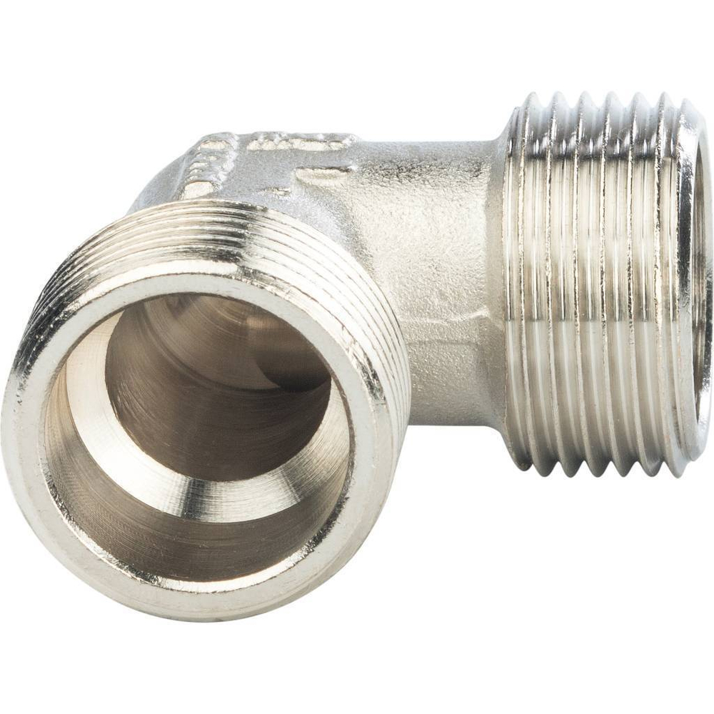 Угольник STOUT никелированный 3/4" НР/НР