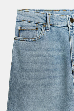 ZARA ДЖИНСЫ WIDE LEG COMFORT С ВЫСОКОЙ ПОСАДКОЙ — ZW COLLECTION, ВЫЦВЕТШИЙ СИНИЙ