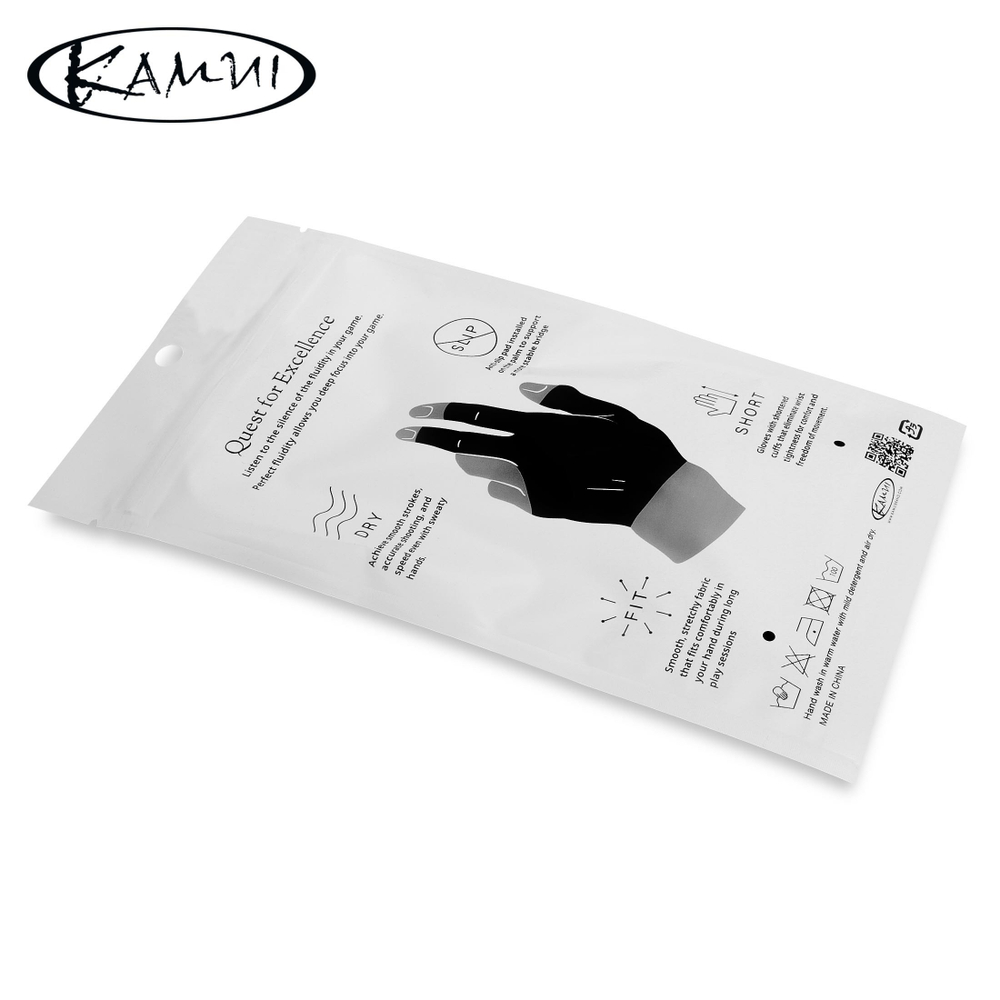 Перчатка для бильярда "Kamui QuickDry Short" черная левая M