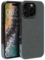 Дизайнерский чехол для IPHONE 16 PRO с мягкой тканевой поверхностью