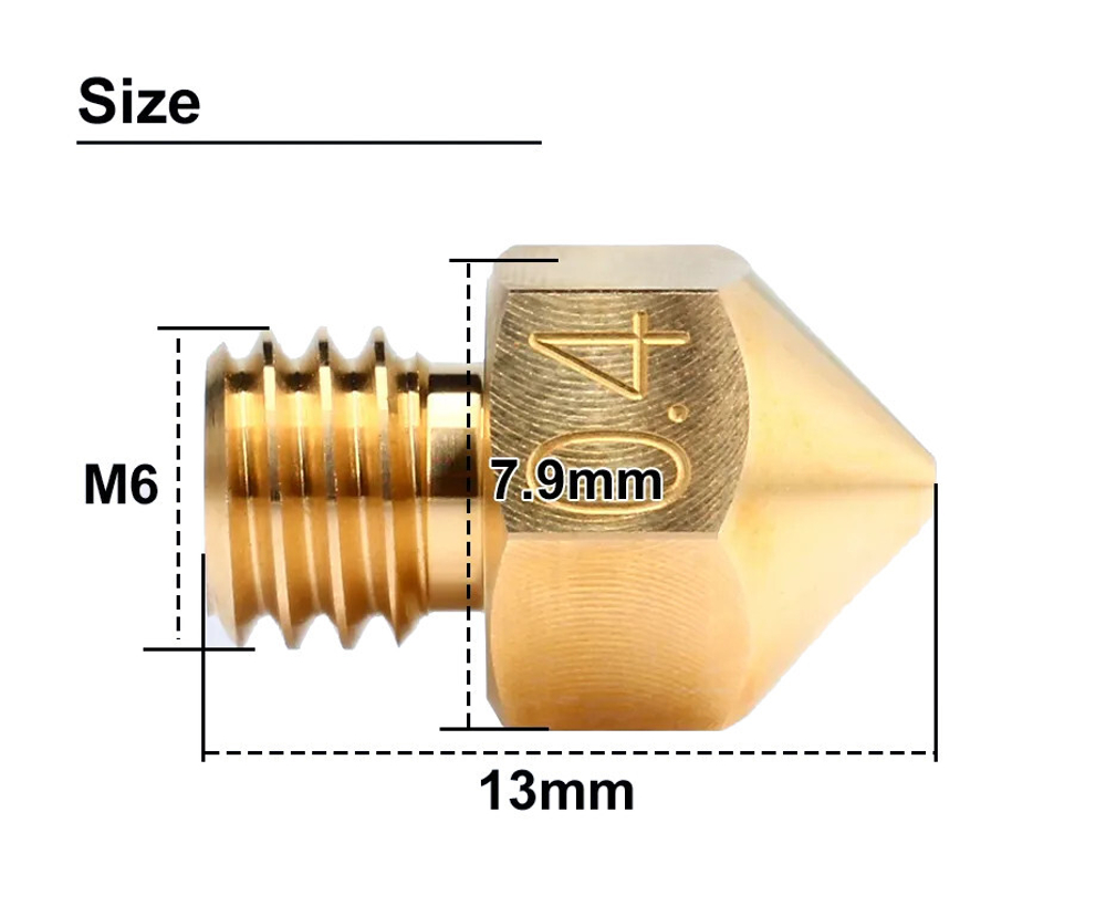 Сопло MK8 1.75 мм от TRIANGLELAB