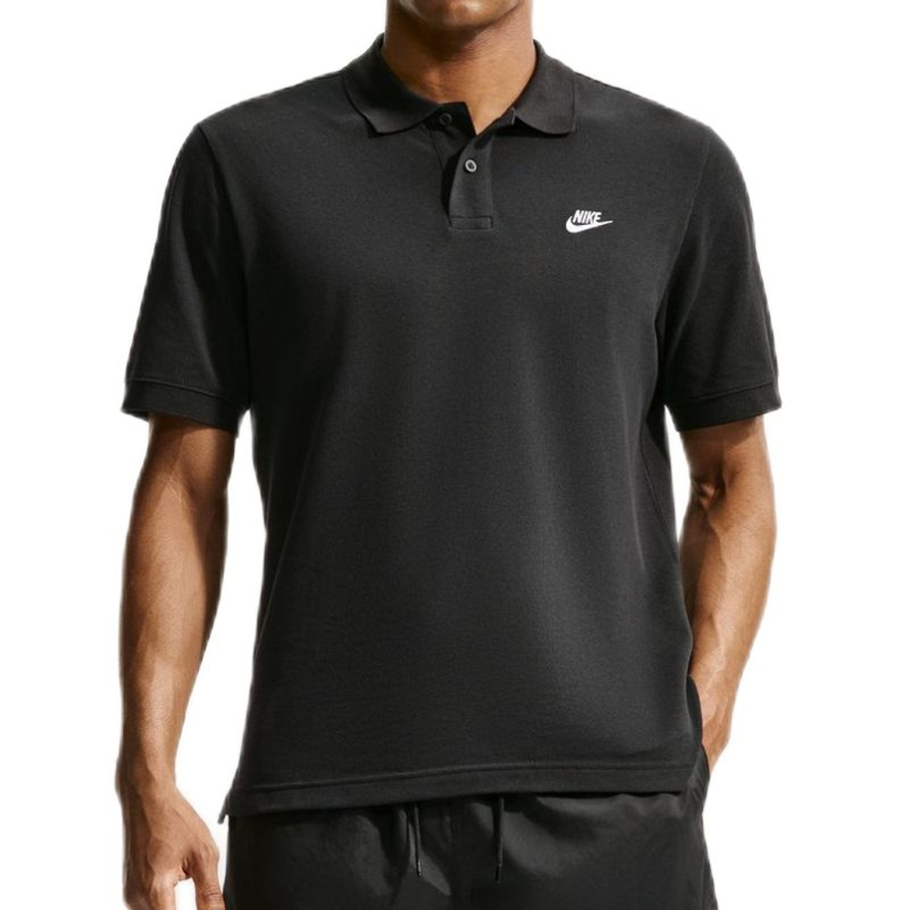 Мужское поло для тенниса Nike Club Polo Pique T-Shirt - black/white