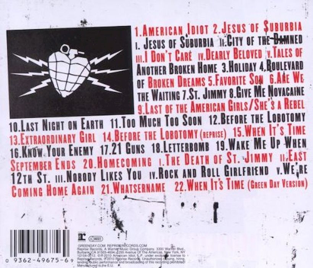 Original Broadway Cast Featuring Green Day — American Idiot (2CD)