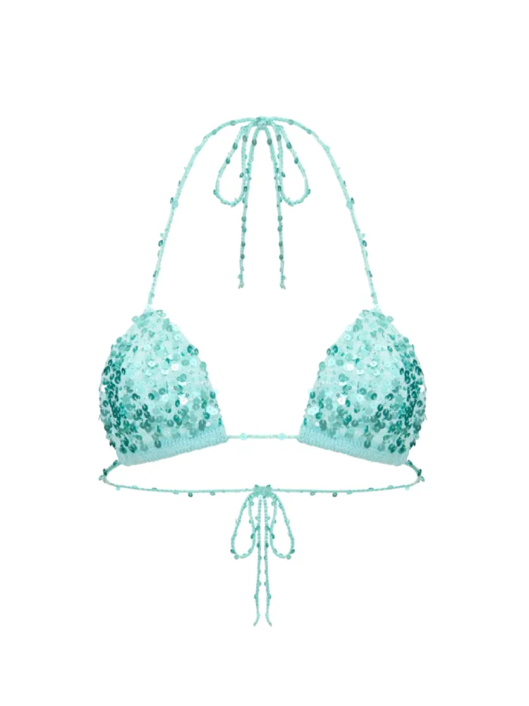 Платье вязаное Tiffany бирюзовый