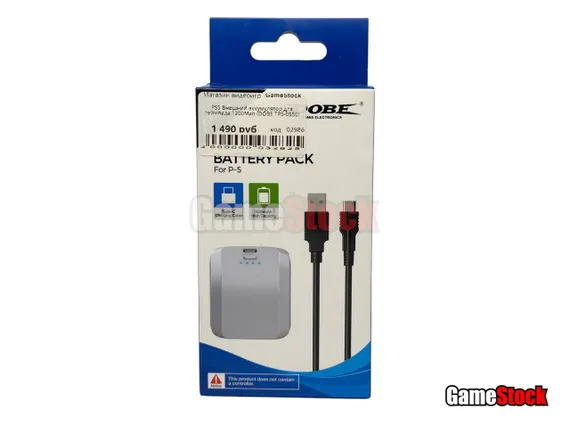 PS5 Внешний аккумулятор для геймпада 1200Mah (DOBE TP5-0550)
