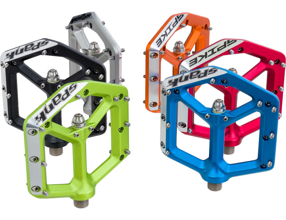 ПЕДАЛИ SPANK SPIKE FLAT  красные FR, DH, BIKE PARK Вес: 400 гр