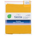 Льняная ткань 210±5 г/м², 150х140 см, №107 желтый, Gamma 5147N