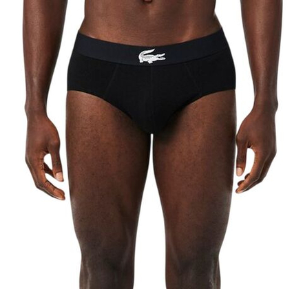 Боксерки теннисные Lacoste Cotton Stretch 3P - black/white/black