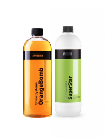 Shine Systems набор для двухфазной мойки OrangeBomb+SuperStar 900 мл