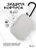 Чехол для Airpods Pro 2 Gurdini прорезиненный soft touch c карабином Серый