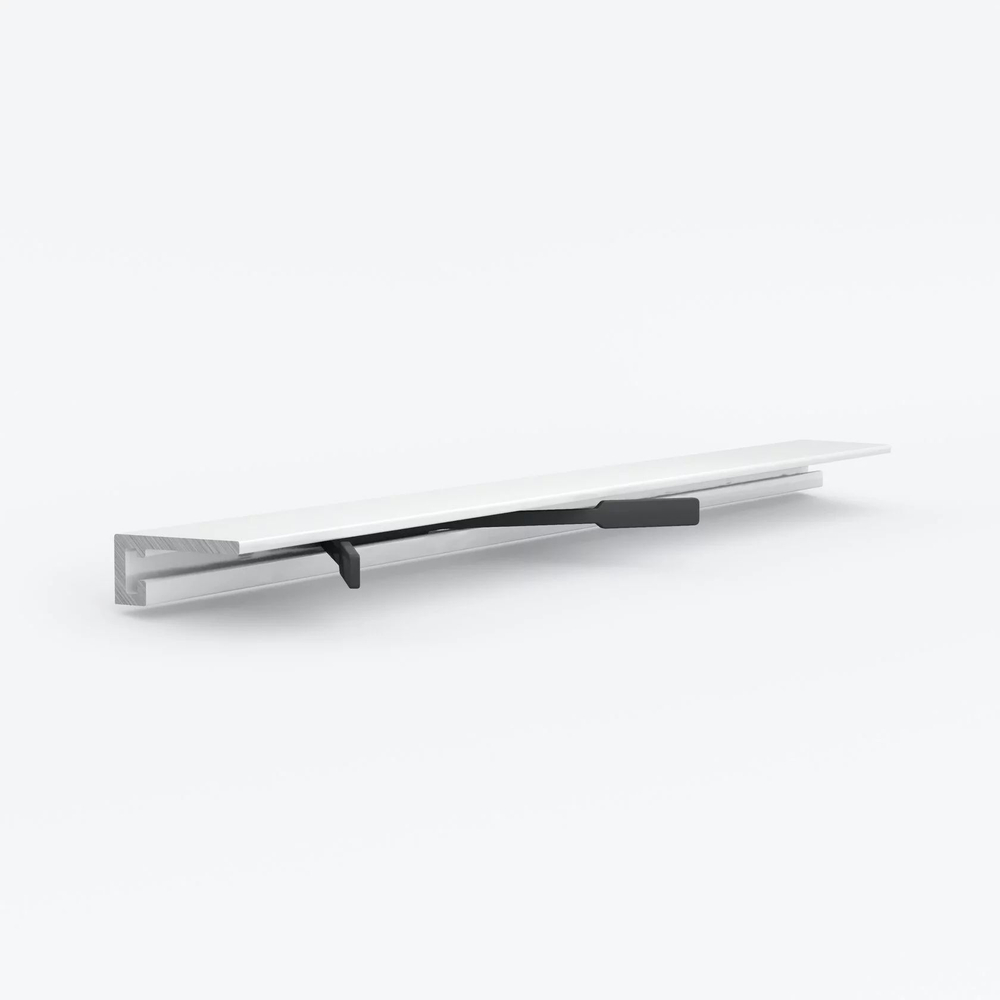 Микроплинтус черный анодированный алюминиевый Laconistiq Micro 19 ARM 19x5.5x2450 мм
