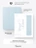 Чехол книжка для iPad Air 11" / Air 4/5 (10.9") Gurdini Milano Series Cloud Blue