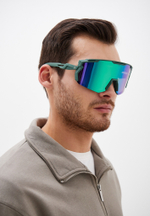 Спортивные очки HILX Samurai / Matt Solid Seaweed Green / Green Polarized Lens + Clear Lens