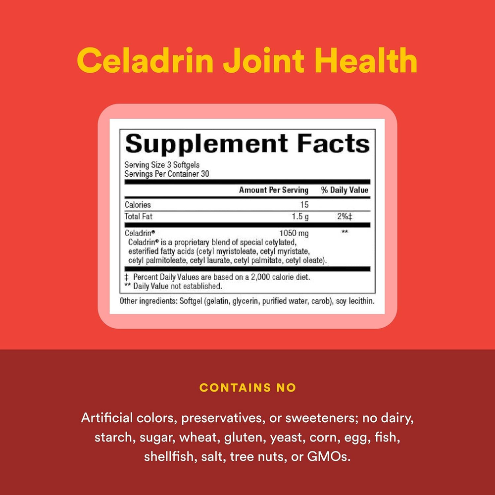 Natural Factors, Celadrin, для здоровья суставов, 90 капсул