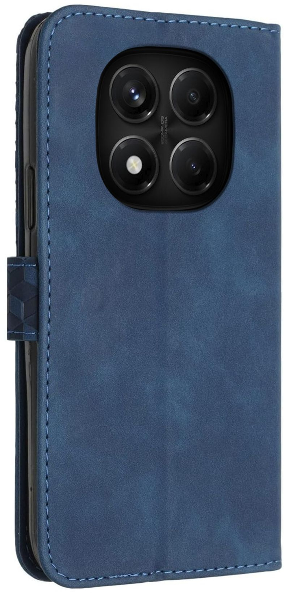 Кожаный чехол-книжка для REDMI NOTE 14 PRO 4G (не 5G) с отделом для наличных, 3 слотами для карт и подставкой