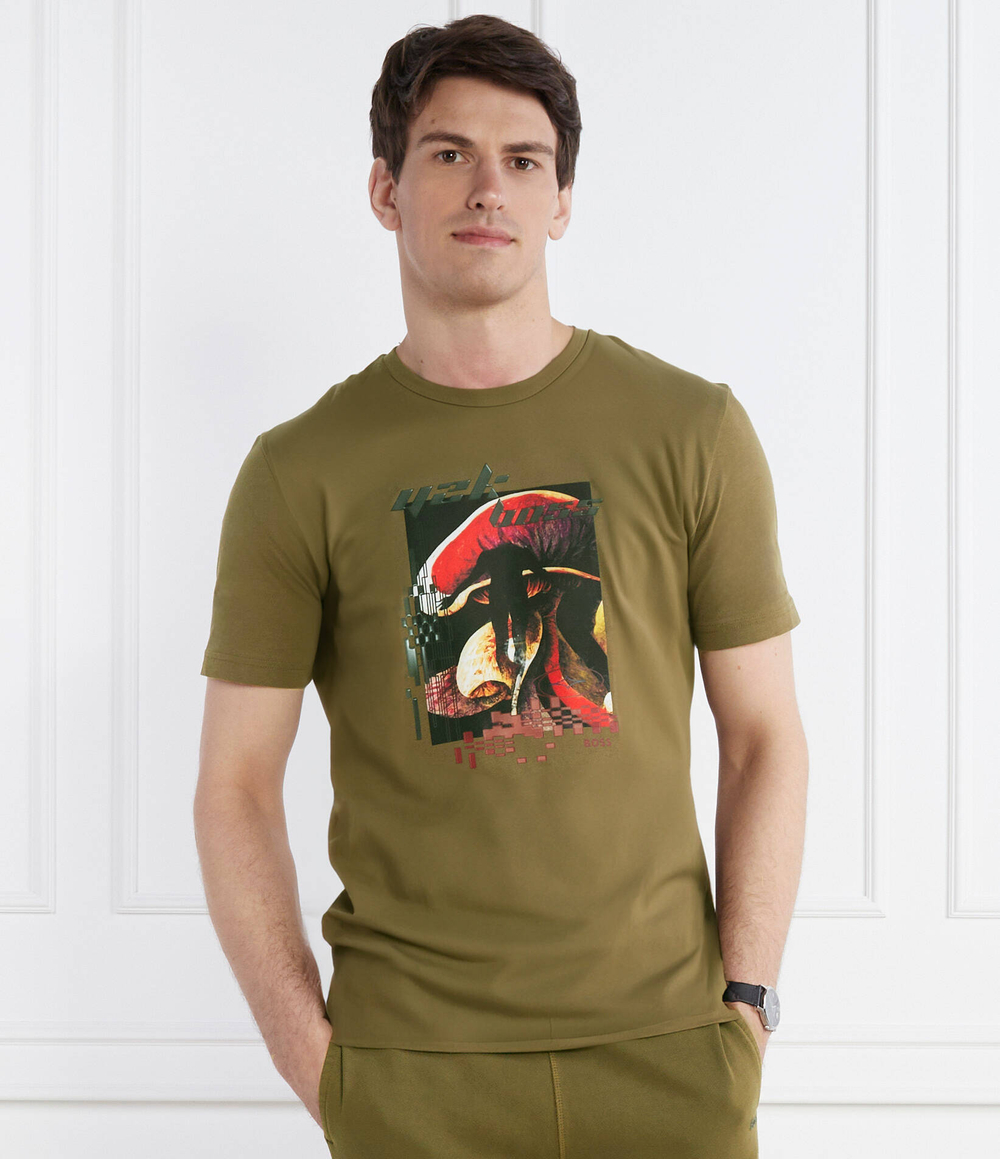 Футболка TeeMushroom BOSS ORANGE - хаки(50509892)