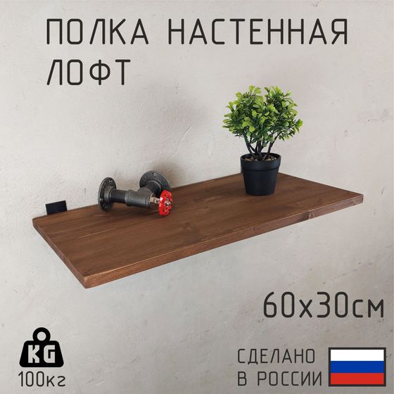 Настенные полки в стиле лофт