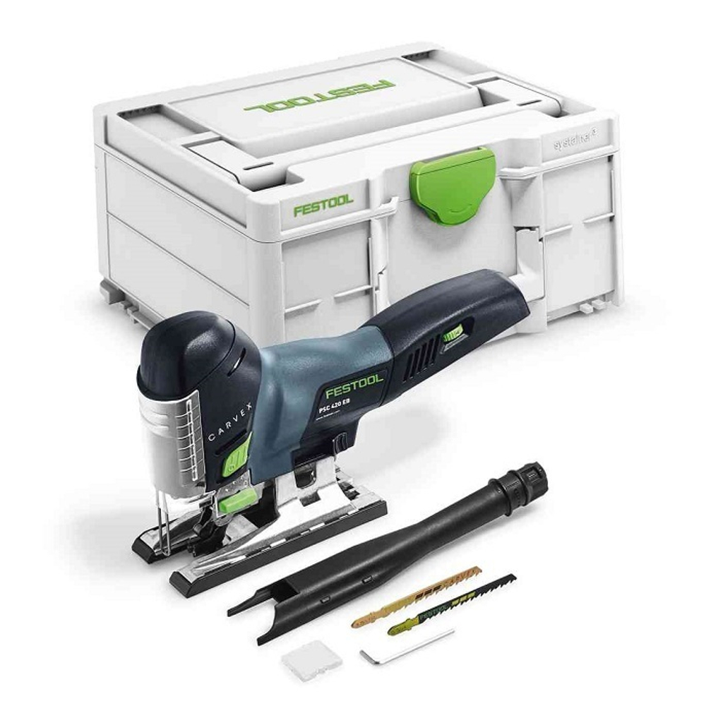 Новинка! Комплект аккумуляторный FESTOOL ПРОФЕССИОНАЛЬНЫЙ: Дрель - шуруповерт с двумя аккумуляторами, быстрозарядным устройством, Импульсная дрель-шуруповерт, Перфоратор, Погружная пила TSC 55, Маятниковый лобзик, Шлифовальная машинка, Алмазная ручная отрезная система с УШМ в систейнерах N0156-7AM