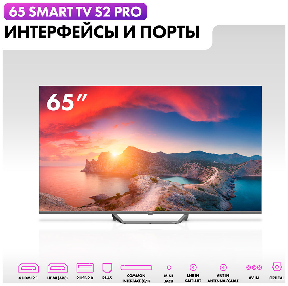 ЖК-телевизор HAIER 65 SMART TV S2 Pro