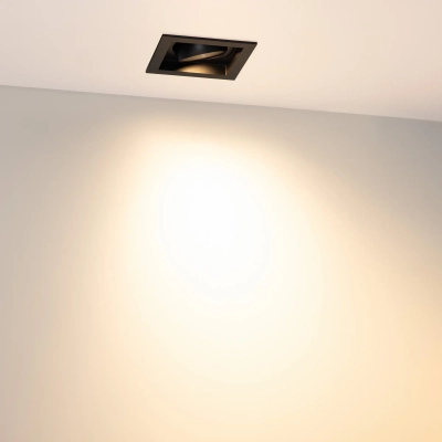 Светильник MS-VORTEX-BUILT-S90x90-12W Warm3000 (BK-BK, 40 deg, 230V) (Arlight, IP20 Металл, 5 лет)