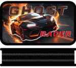 Пенал 2 секц. большой тканевый торец 190/105 "Ghost racer 2025" (Пчелка)