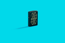 Зажигалка ZIPPO Masked Joker Design с покрытием Black Matte, латунь/сталь, черная, 38x13x57 мм, шт