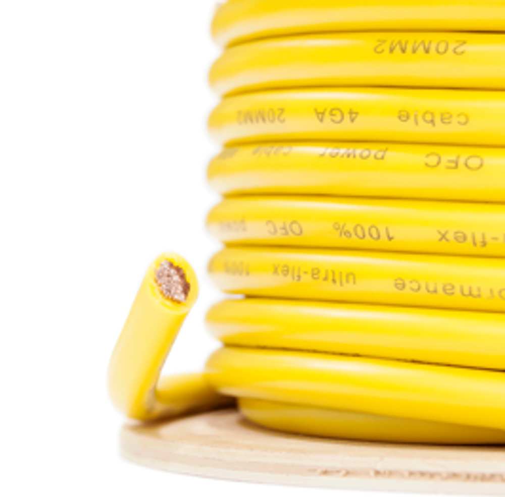 SSWAT SXW-2Y power cable 2Ga/35mm2, yellow, tinned copper