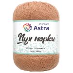 Пряжа Astra Premium (Астра Премиум) Пух норки / уп.1 мот. по 50 г, 290 м, 029 светлый каштан