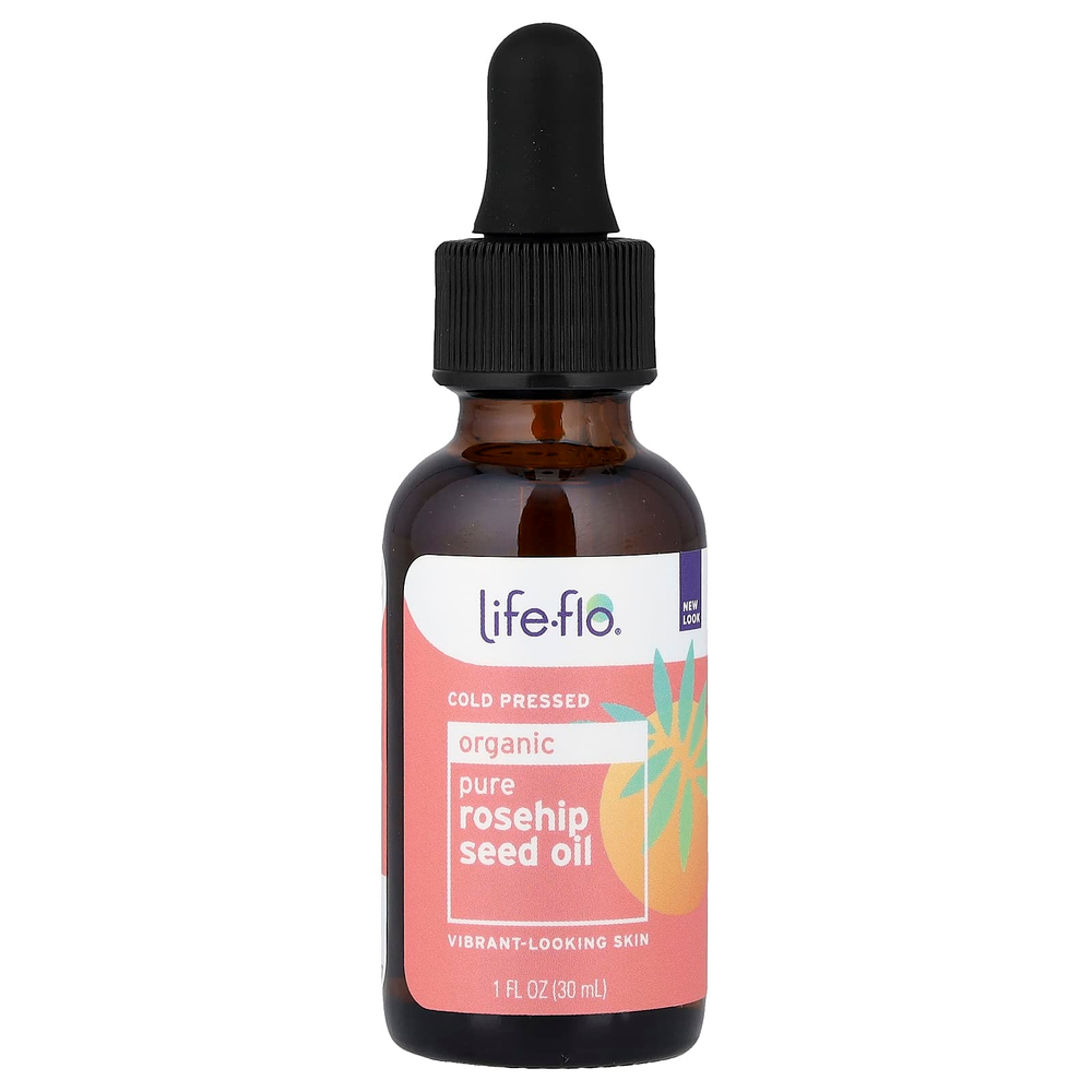 Life-flo, органическое чистое масло из семян шиповника, 30 м (1 жидк. унция)