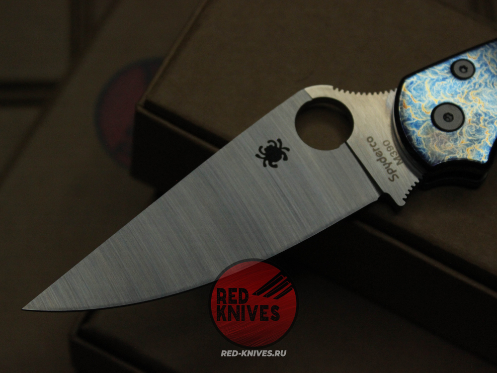 Нож Spyderco Paramilitary 2 "Огненный" Титан C81TI4
