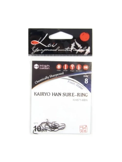 Крючок KOI "KAIRYO HAN SURE-RING", размер 8 (INT)/6 (AS)
