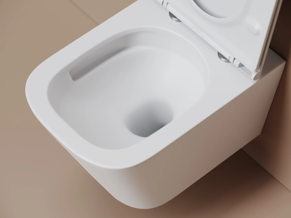 Подвесной унитаз Ceramicanova Союз (Union) безободковый, смыв торнадо CN4009TMW