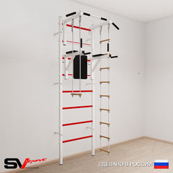 Шведская стенка Sv Sport усиленная 679 (Турник стандарт/Брусья/Лестница/Трапеция)