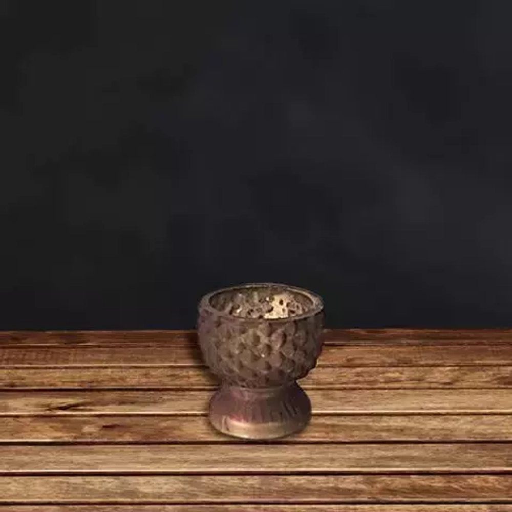 Подсвечник 7см Restoration Hardware коричневый