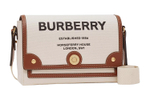Burberry Horseferry Print Canvas Note Crossbody Bag Natural/Tan
