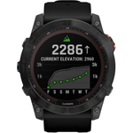 Умные часы Garmin Fenix 7X Solar серый с черным ремешком 51 мм