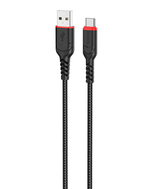Usb Кабель-зарядка Type-C Hoco X59 3A 1м в тканевой оплётке черный