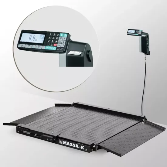 Весы пандусные низкопрофильные с печатью этикеток 4D-LA-10/10-500-RL