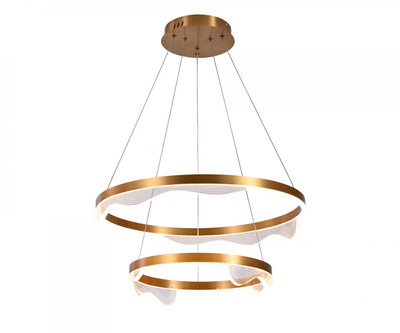 08263-60+40,36 Люстра Кастела латунь d60+40 h150 Led 60W (3000K)