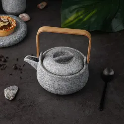 Чайник 360 мл d 12,9 см h8 см дерев. ручка Stone Untouched Taiga P.L. Proff Cuisine [1]