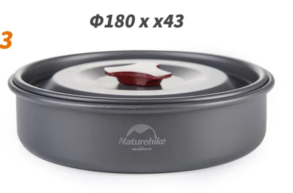 Набор посуды Naturehike туристический 3 в 1 (3 миски+половник), артикул NH15T203-G-CA Под заказ