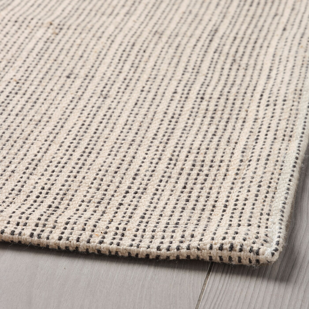 Безворсовый ковер IKEA TIPHEDE (ТИФЕД), Хлопок, Бежевый, 120x180 см