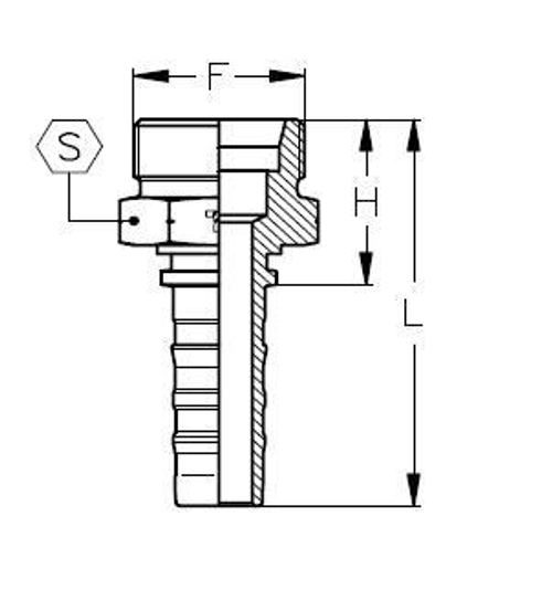 Фитинг DN 38 DKO-S (Ш) 52x2 38 CS