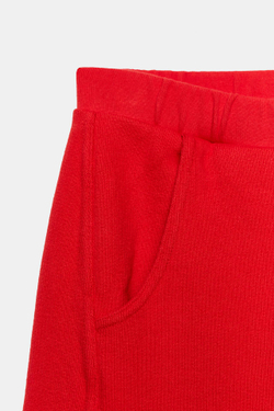 ZARA БРЮКИ-ДЖОГГЕРЫ СО СКЛАДКАМИ, КРАСНЫЙ