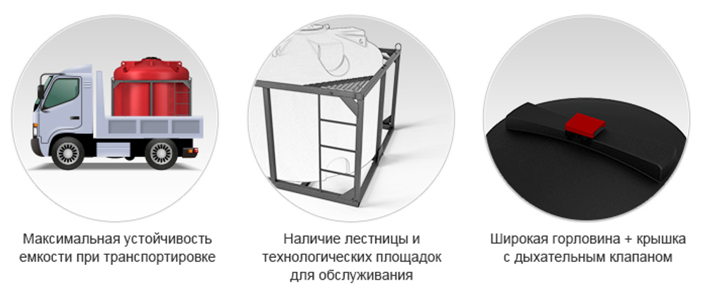 Емкость пищевая в обрешетке ЭкоПром КАС TR х 2 шт 4500 л. вертикальная (421x215x178см;красный) - арт.555722