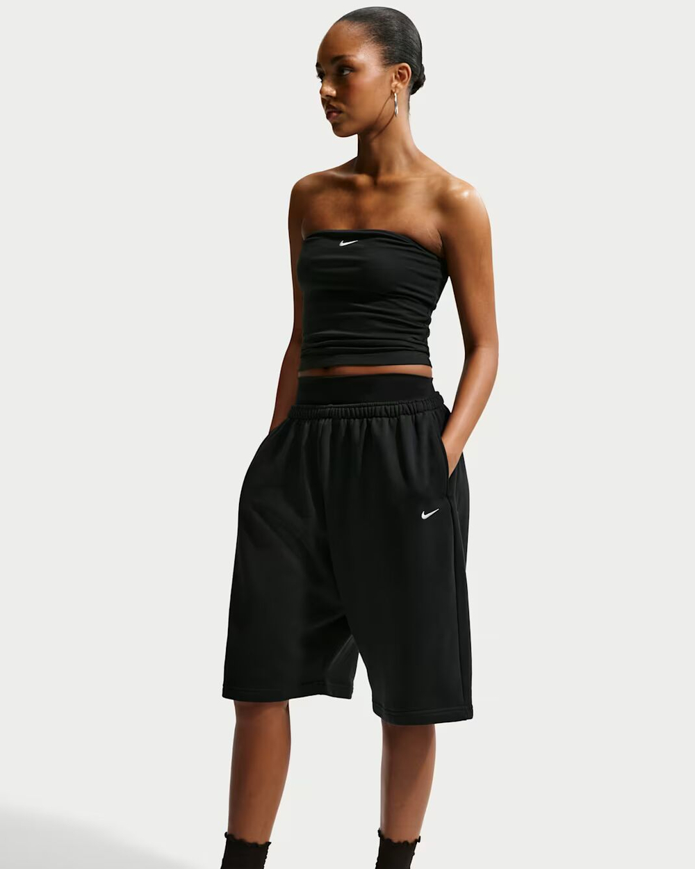 Nike Sportswear Женские бермуды из французского махрового полотна свободного кроя - NIKE