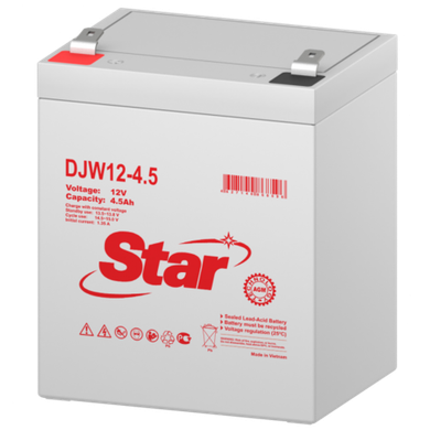 Аккумулятор STAR DJW12-4.5 ( 4,5Ач / 12В ) AGM