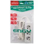Удлинитель Engy "Гранд" 1.7м/3роз с заземлением (ПВС 3х0.75) черный